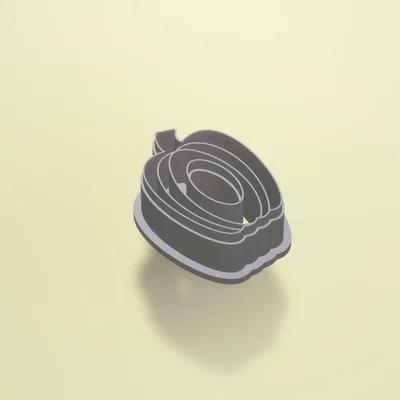 Khuôn cắt đất sét polymer | bông tai donut bí ngô