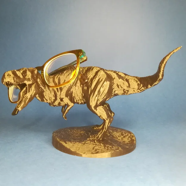 Tyrannosaurus Rex – Tượng T-Rex kiêm giá đỡ kính (tối ưu in FDM) - Image 5