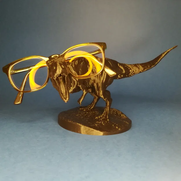 Tyrannosaurus Rex – Tượng T-Rex kiêm giá đỡ kính (tối ưu in FDM) - Image 6