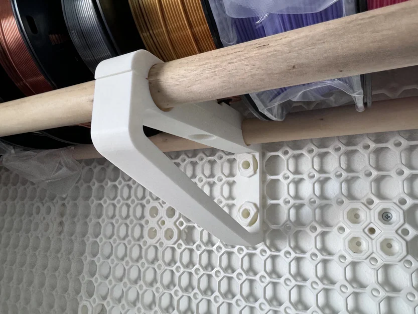 Bracket Multiboard treo cuộn filament bằng dowel - Image 1