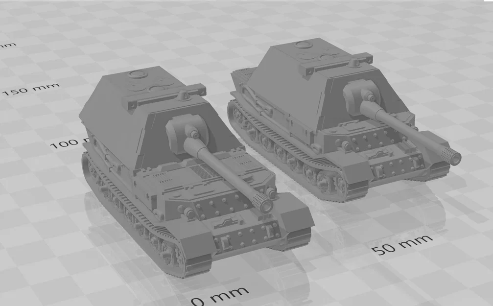 Panzerjäger Tiger (P) Ferdinand (Sd.Kfz.184) gắn tháp Maus II, pháo 150mm KwK 44 L38 - Image 2