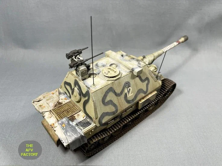 Panzerjäger Tiger (P) Ferdinand (Sd.Kfz.184) gắn tháp Maus II, pháo 150mm KwK 44 L38 - Image 7