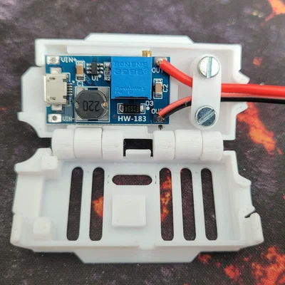 Vỏ hộp MT3608 DC-DC Boost StepUp chỉnh áp (2 bản: có/không USB) print-in-place