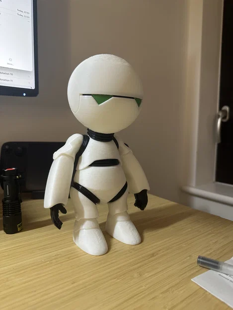 Marvin The Paranoid Android – Bộ đầu/cổ/visor/mí mắt để in 3D - Image 1