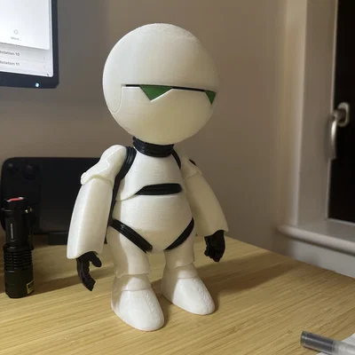 Marvin The Paranoid Android – Bộ đầu/cổ/visor/mí mắt để in 3D