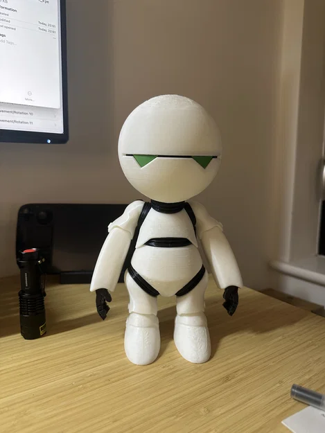 Marvin The Paranoid Android – Bộ đầu/cổ/visor/mí mắt để in 3D - Image 3