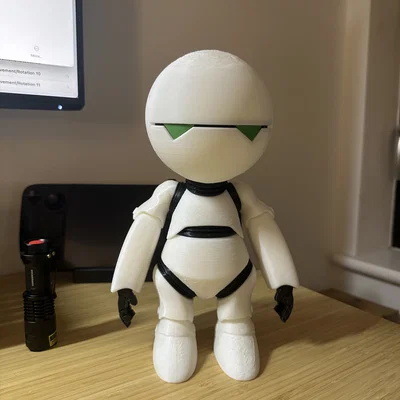 Marvin The Paranoid Android – Bộ đầu/cổ/visor/mí mắt để in 3D