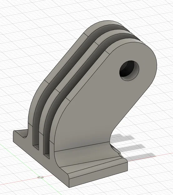 Ngàm gắn GoPro cho mũ bảo hiểm Fox V3 RS (Chin Mount) - Image 2