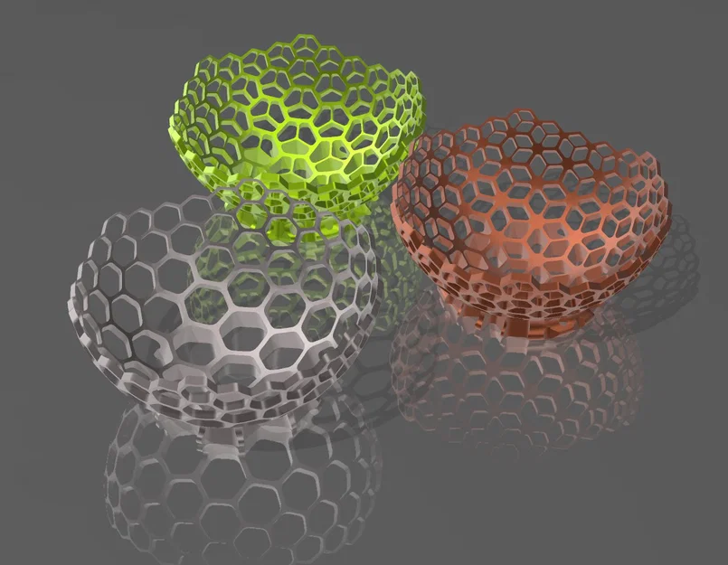 Tô đựng đồ họa tiết tổ ong Hexagon Bowl in 3D độc đáo - Image 3