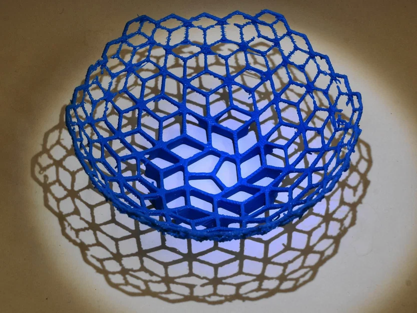 Tô đựng đồ họa tiết tổ ong Hexagon Bowl in 3D độc đáo - Image 4