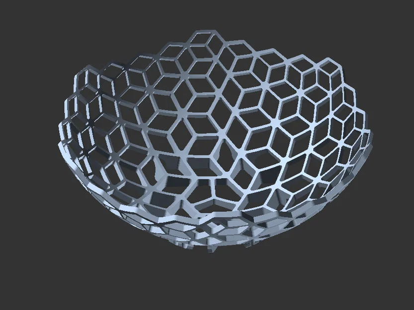 Tô đựng đồ họa tiết tổ ong Hexagon Bowl in 3D độc đáo - Image 5