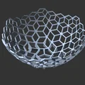 Tô đựng đồ họa tiết tổ ong Hexagon Bowl in 3D độc đáo - Thumbnail 5