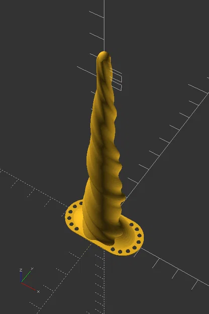 Mô hình sừng kỳ lân in 3D gắn đèn LED trang trí - Image 3