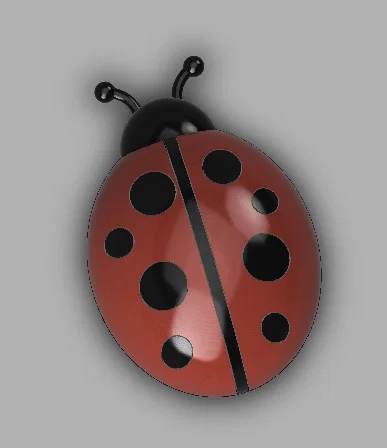 Nam châm hình bọ rùa đáng yêu (Ladybug Magnet) - Tự in 3D trang trí - Image 2