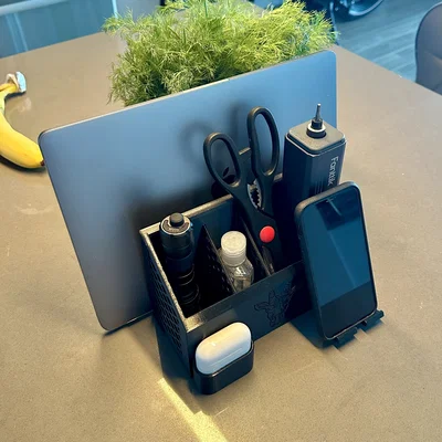Khay sắp xếp bàn làm việc kèm giá đỡ laptop, iPhone và AirPods