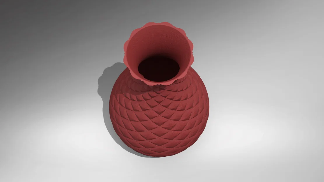 Chậu hoa/bình cắm hoa vân vảy rồng (Dragon Scales Vase) - Image 2