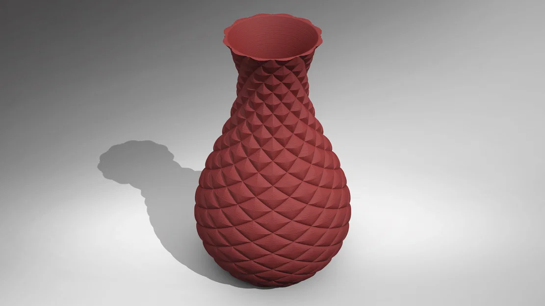 Chậu hoa/bình cắm hoa vân vảy rồng (Dragon Scales Vase) - Image 3