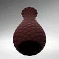 Chậu hoa/bình cắm hoa vân vảy rồng (Dragon Scales Vase) - Thumbnail 4