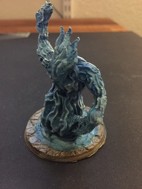 Water Elemental - Miniature D&D (Supportless/FDM Friendly) - Image 2