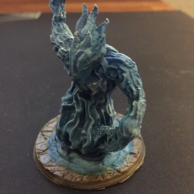 Water Elemental - Miniature D&D (Supportless/FDM Friendly)