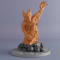 Fire Elemental 2 - Mô hình mini D&D (Supportless/FDM Friendly) - Thumbnail 1