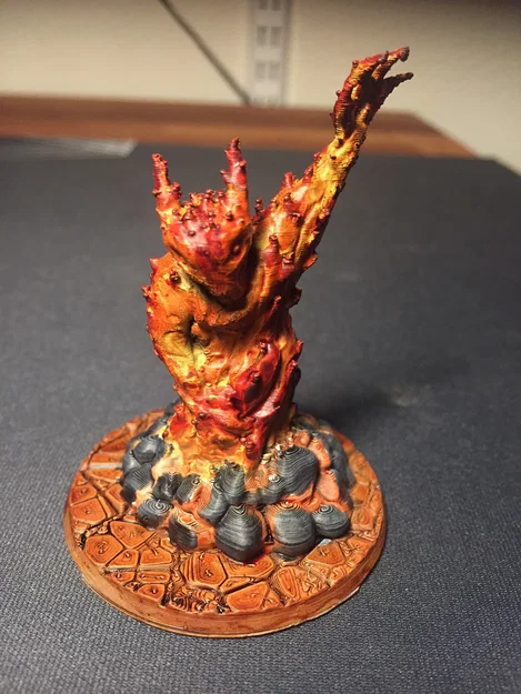 Fire Elemental 2 - Mô hình mini D&D (Supportless/FDM Friendly) - Image 2