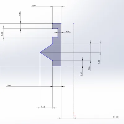 Nút tỳ mũi (kiểu Bowmar)