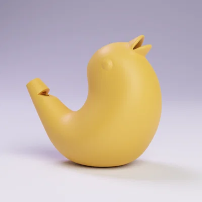 Còi Nước Hình Chú Chim Xinh Xắn - Mô Hình In 3D Giải Trí Cho Bé