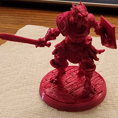 Mô hình chiến binh Kỵ sĩ Rồng (Draconian Knight) in 3D siêu chi tiết