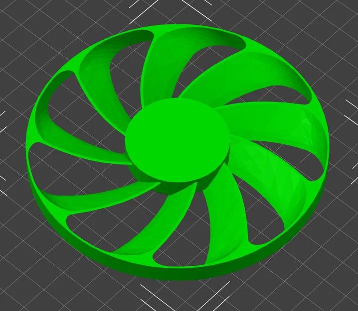 Mô hình cánh quạt tản nhiệt GPU tùy chỉnh kích thước cho PC - Image 1