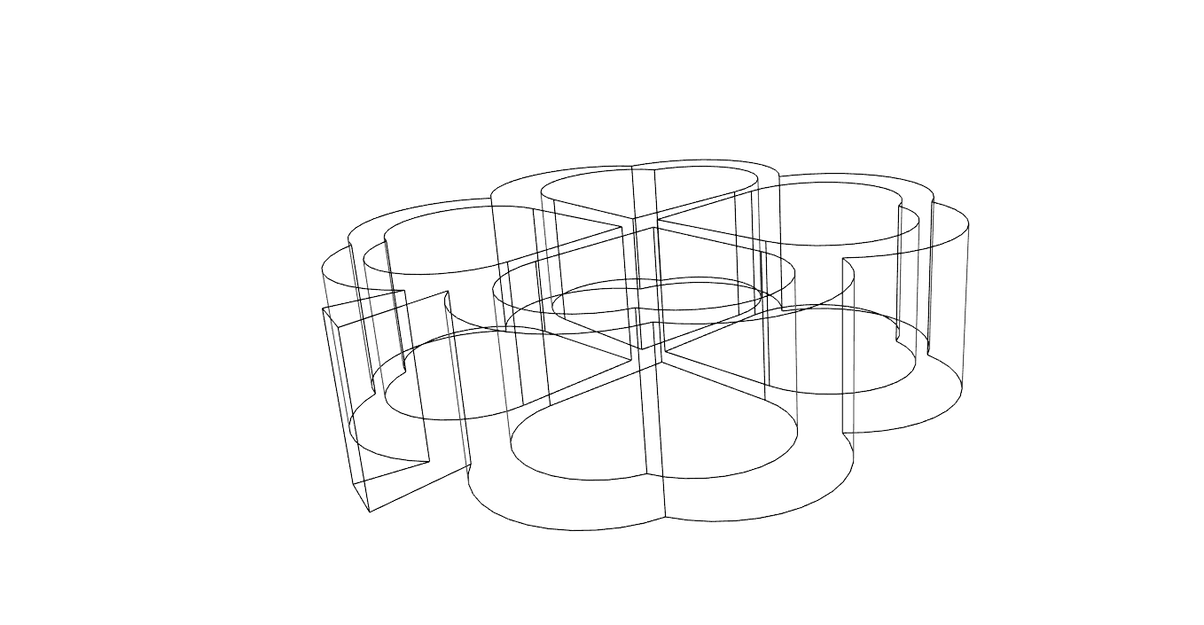 Khay đựng bánh kẹo hình cỏ bốn lá xinh xắn cho máy in 3D - Image 5