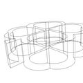 Khay đựng bánh kẹo hình cỏ bốn lá xinh xắn cho máy in 3D - Thumbnail 5