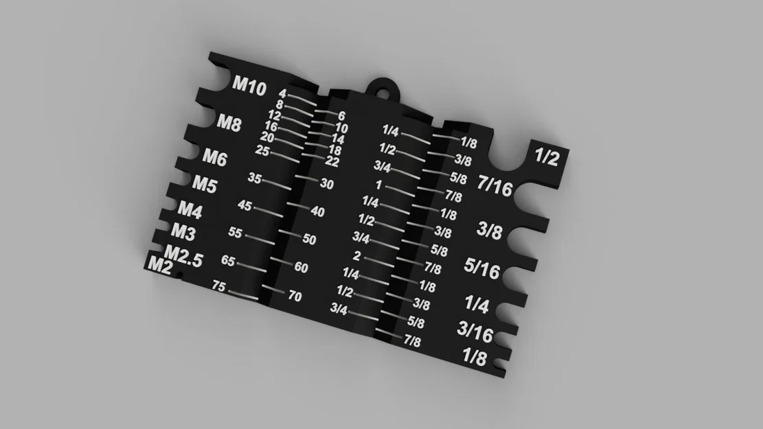 Công cụ đo vít đa năng (Metric & Standard) bằng 3D Printing - Image 1