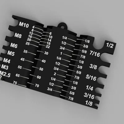 Công cụ đo vít đa năng (Metric & Standard) bằng 3D Printing