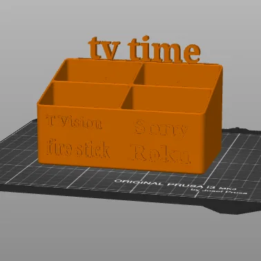 Khay để điều khiển TV (TV Remote Holder) tiện ích - In 3D dễ dàng