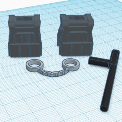 Bộ phụ kiện cảnh sát cho mô hình Dummy 13 - Dummy 13 Police Pack