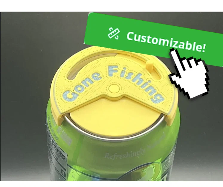 Nắp đậy lon bia và nước ngọt in 3D tiện lợi (Customizable Can Lid) - Image 1