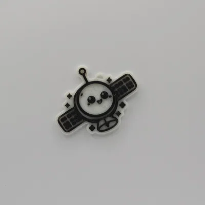 Móc khóa vệ tinh Cute Satellite Keychain - Dự án in 3D dễ thương