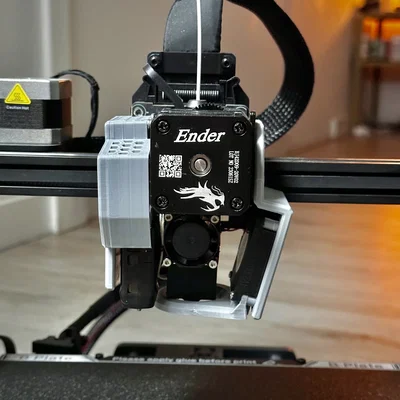 Ender 3 V3 SE: Cover & Bracket thay vỏ zin, dời quạt (fan relocation)