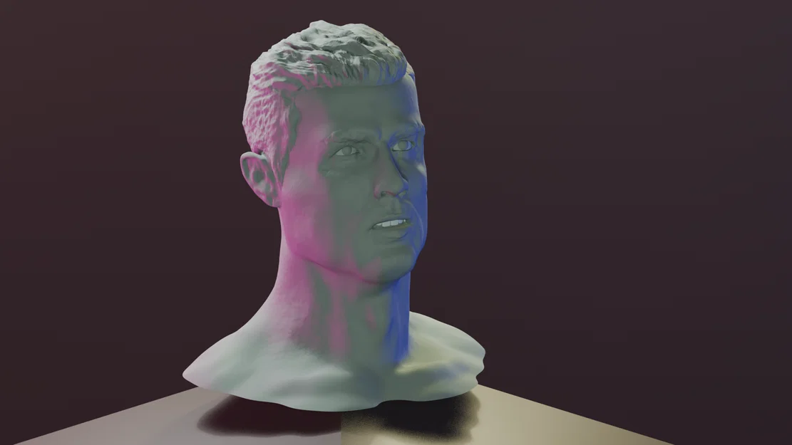Mô hình tượng bán thân Cristiano Ronaldo (CR7) để bàn cực chất - Image 2