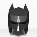 Móc khóa mặt nạ Batman phong cách Low Poly (File in 3D) - Thumbnail 4