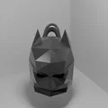 Móc khóa mặt nạ Batman phong cách Low Poly (File in 3D) - Thumbnail 5