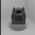 Móc khóa mặt nạ Batman phong cách Low Poly (File in 3D) - Thumbnail 6