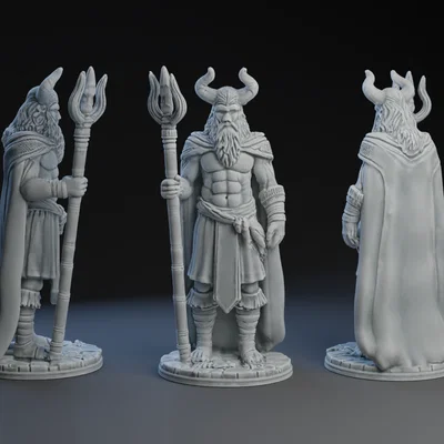 Mô hình chiến binh Viking Norseman cực chi tiết cho game D&D