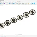 Bộ cờ vua dẹt 40mm có nam châm - Thiết kế hiện đại Neo - Thumbnail 2