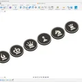 Bộ cờ vua dẹt 40mm có nam châm - Thiết kế hiện đại Neo - Thumbnail 3