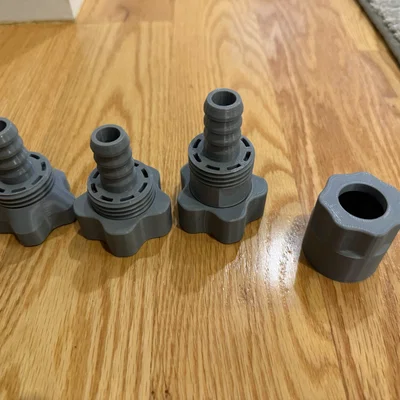 Bộ sửa vòi nước sân vườn: Đầu nối cái (Cố định và Xoay)