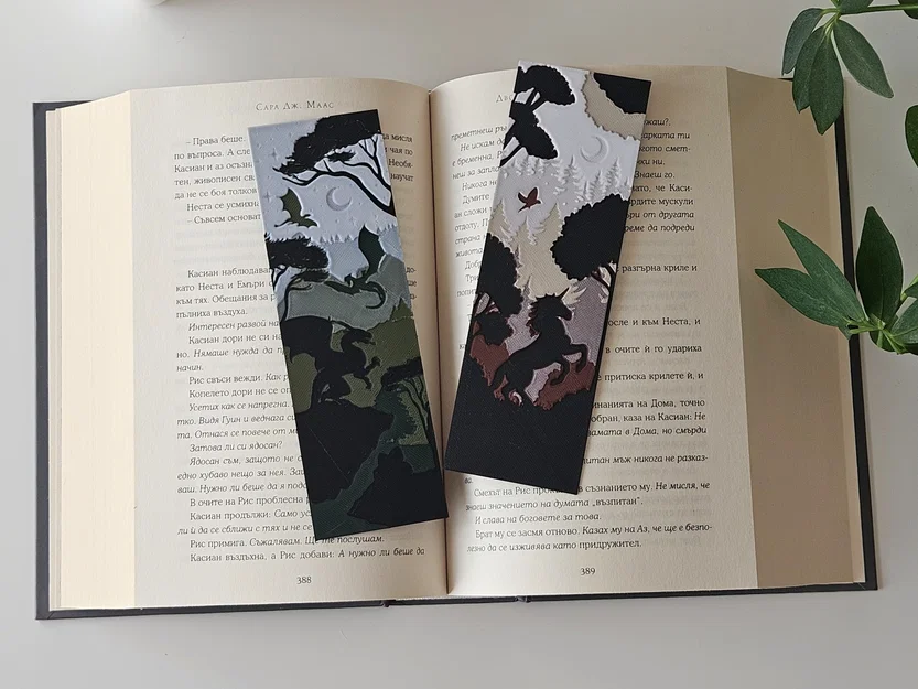 Dragon & Unicorn - Bộ Bookmark Fantasy (Phần 2) - Image 1