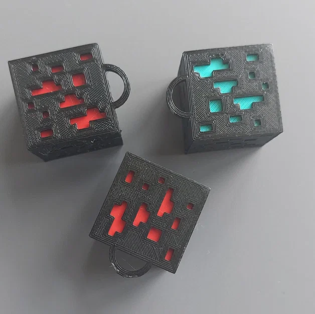 Móc khóa quặng Minecraft 3D - Phụ kiện độc đáo cho game thủ - Image 1