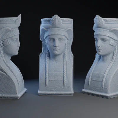 Mô hình chặn sách tượng Ai Cập (Egyptian Bust) dùng trang trí kệ sách